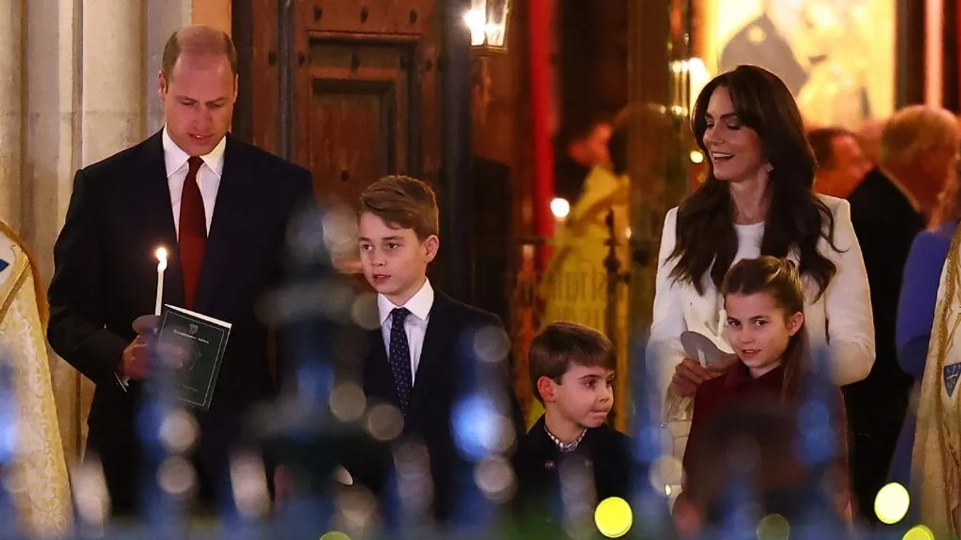 Egy fekete-fehér portrékép lett Vilmos herceg és családjának idei karácsonyi üdvözlőlapja