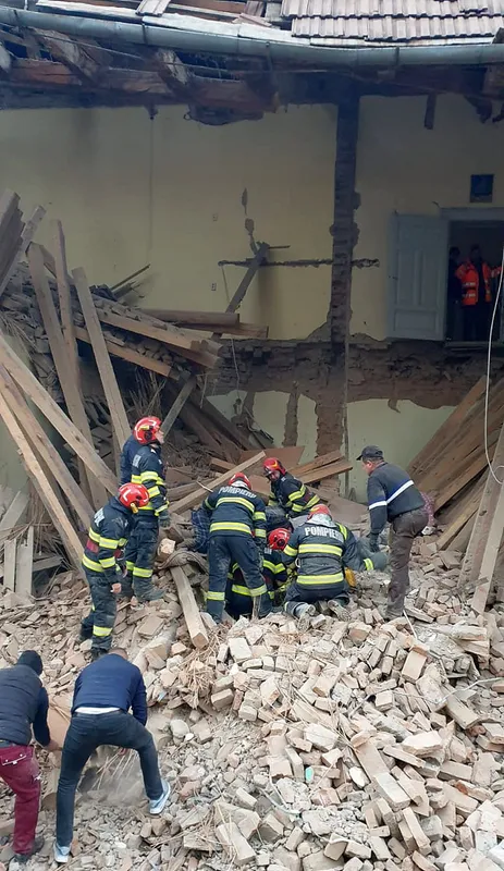 Boarding school building partially collapses in Romania, leaving one student dead and three others injured