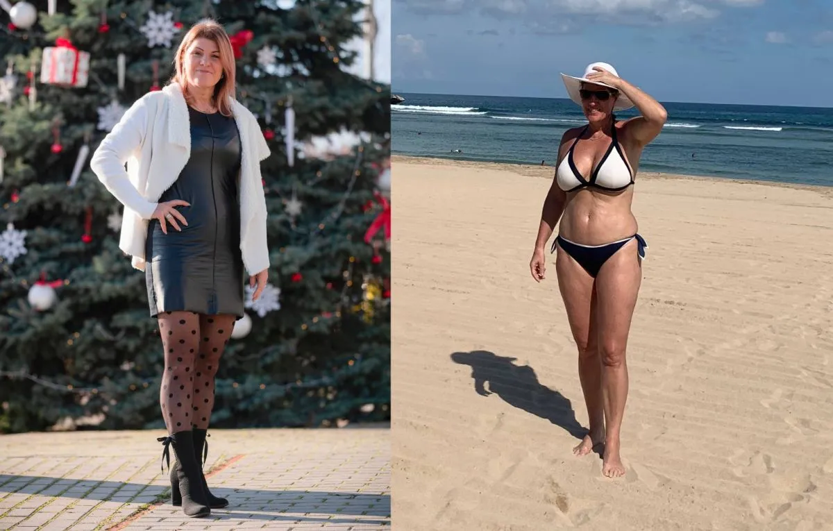 Köblő Emese, fogyás, Fanny magazin (előte - jobbra, most - balra)