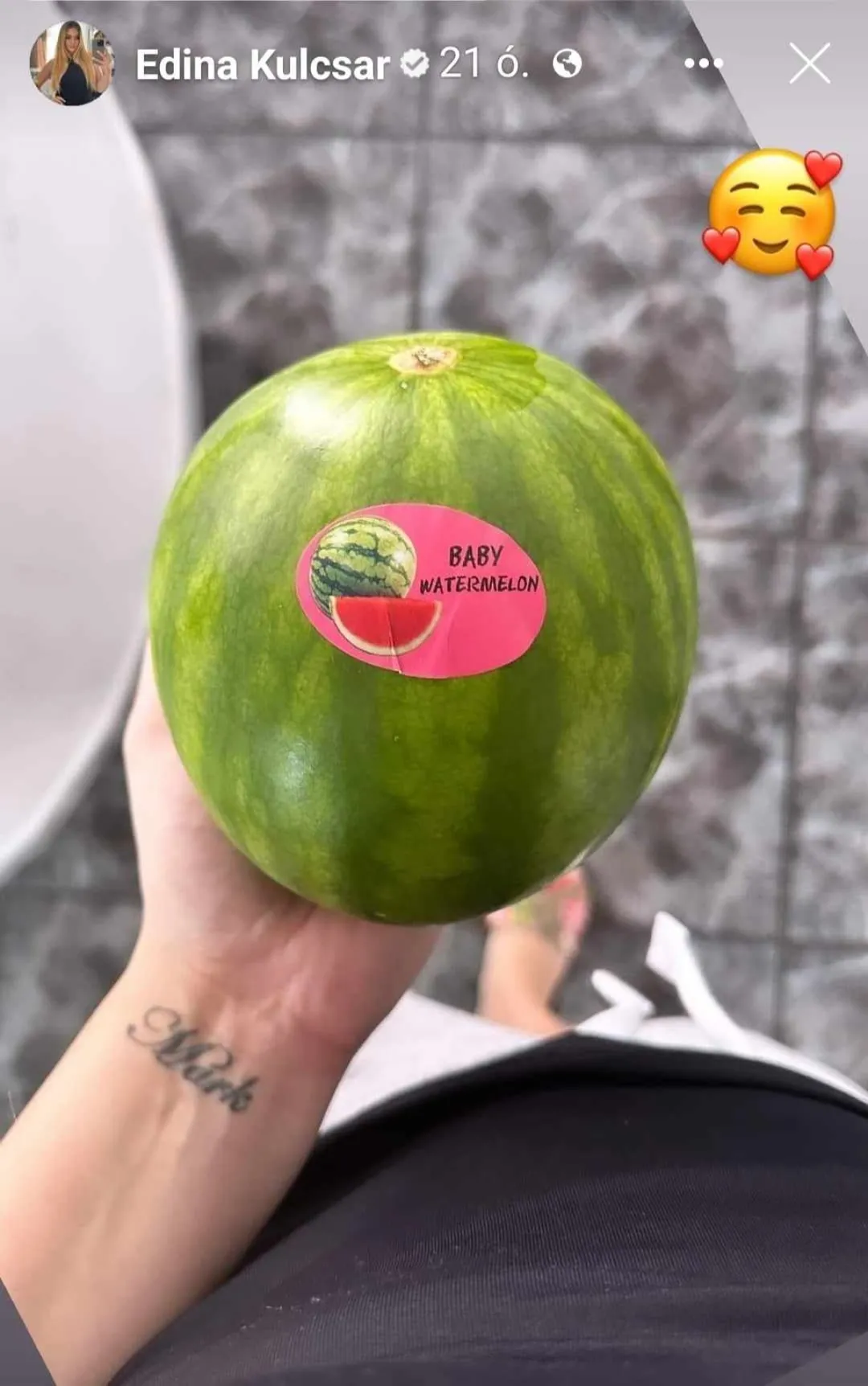 Kulcsár Edina és a dinnye