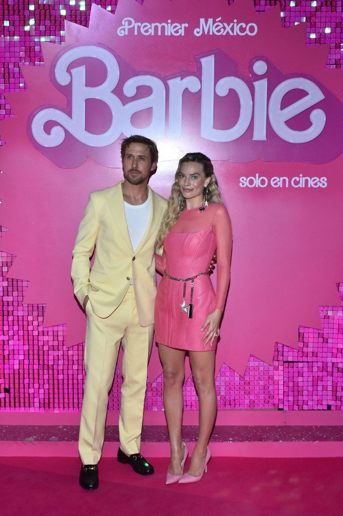 Barbie Pink Carpet, Ryan Gosling, Margot Robbie