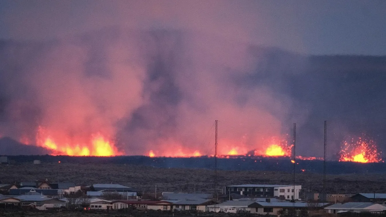 Menekülnek a láva elől az izlandi halászfalu lakói