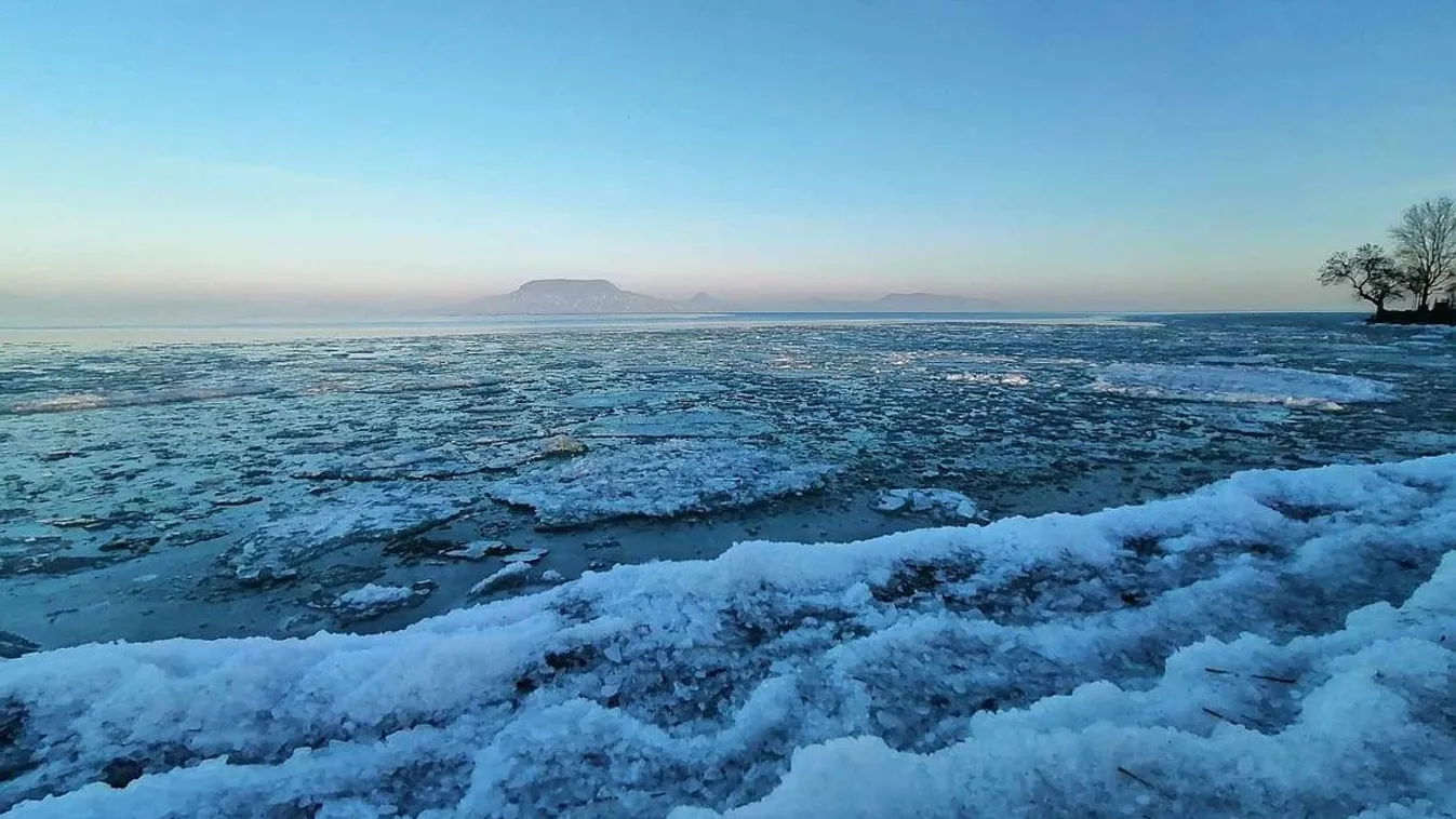 Videó: Így fest a jégbe fagyott Balaton