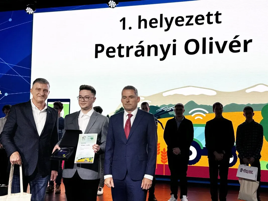 Egy 18 éves, kiskunhalasi fiú nyerte az idei agrárvetélkedőt / Fotó: due.hu