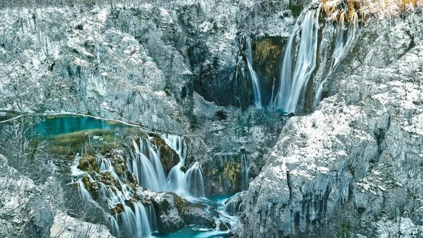 Idilli, téli arcát mutatja a Plitvicei Nemzeti Park, ráadásul a legjobb áron