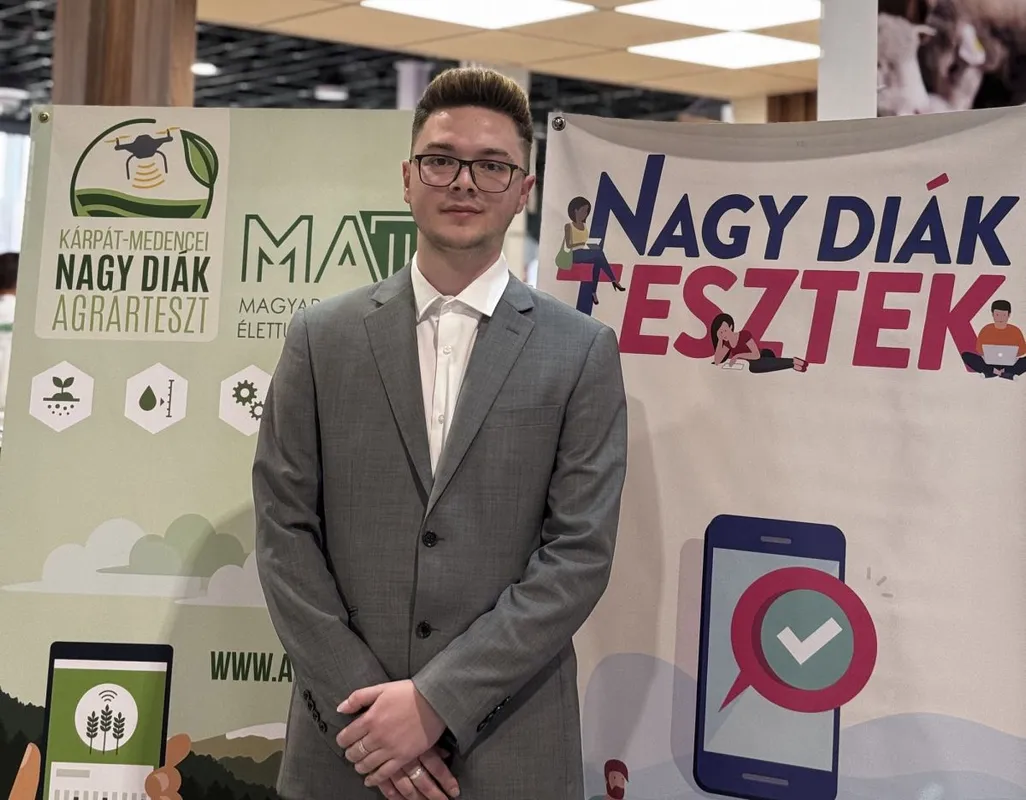 Petrászki Olivér nyerte az idei Nagy Diák Agrártesztet / Fotó: due.hu