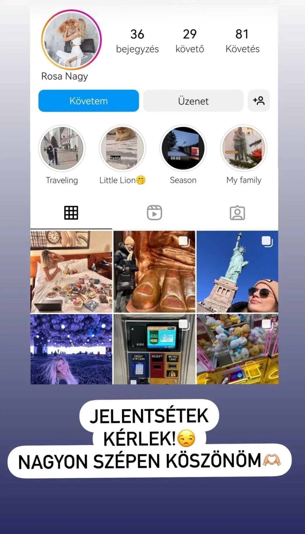 Weisz Fanni, kamu oldal