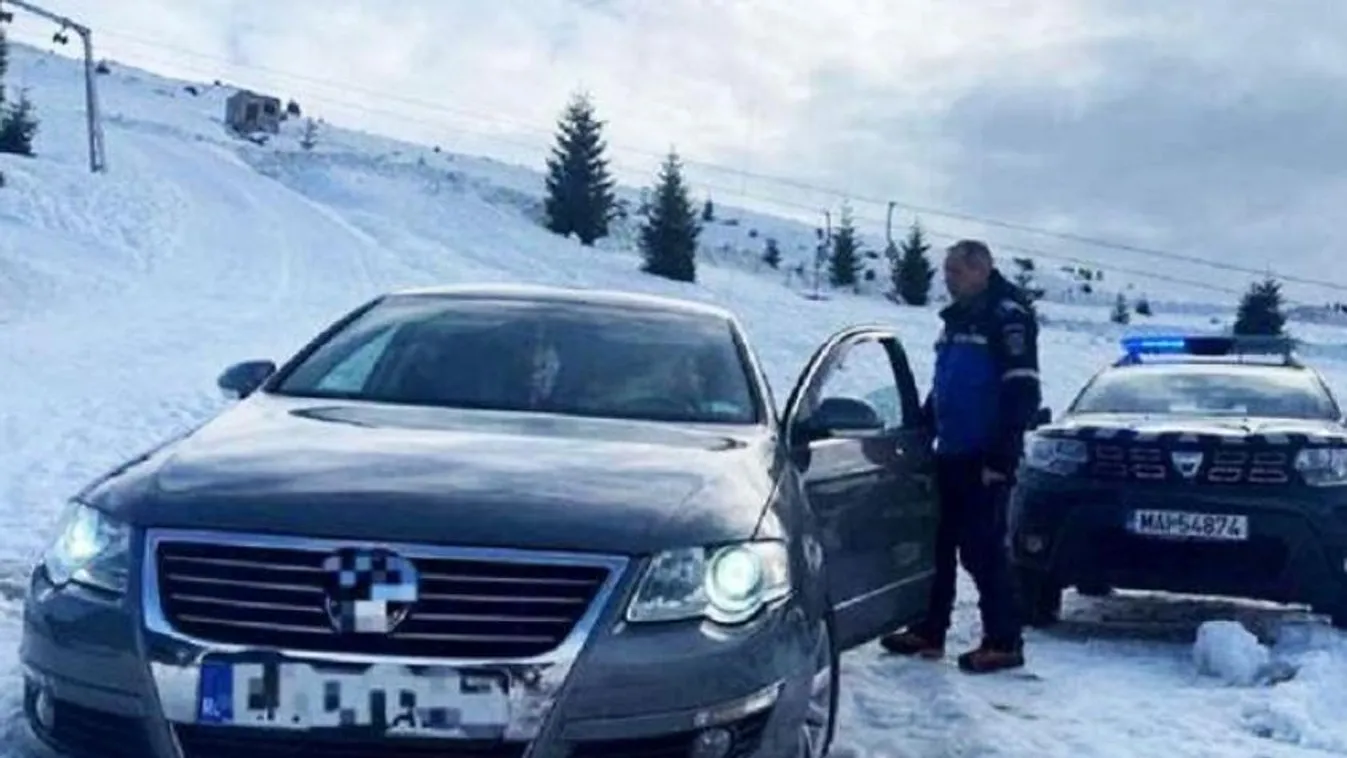 Nem akart cipekedni a turista, végighajtott két sípályán