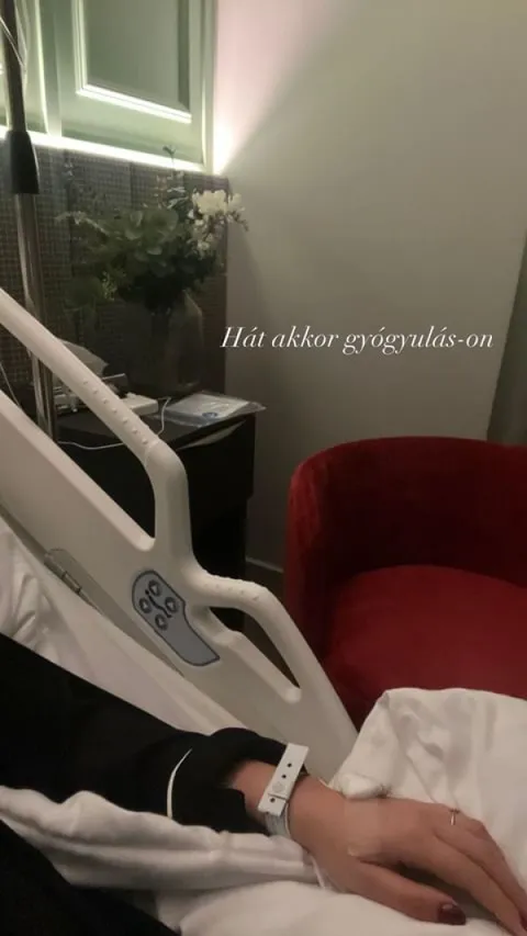 Radics Gigi, kórház 