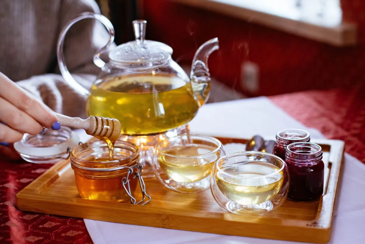 méz, tea, Pexels