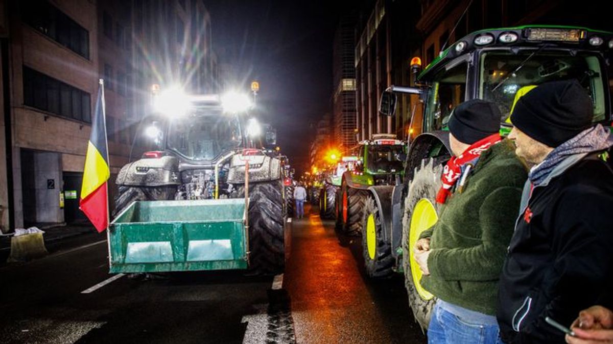 Ezer traktor Brüsszel utcáin, a gazdák haragja elérte az EU központját