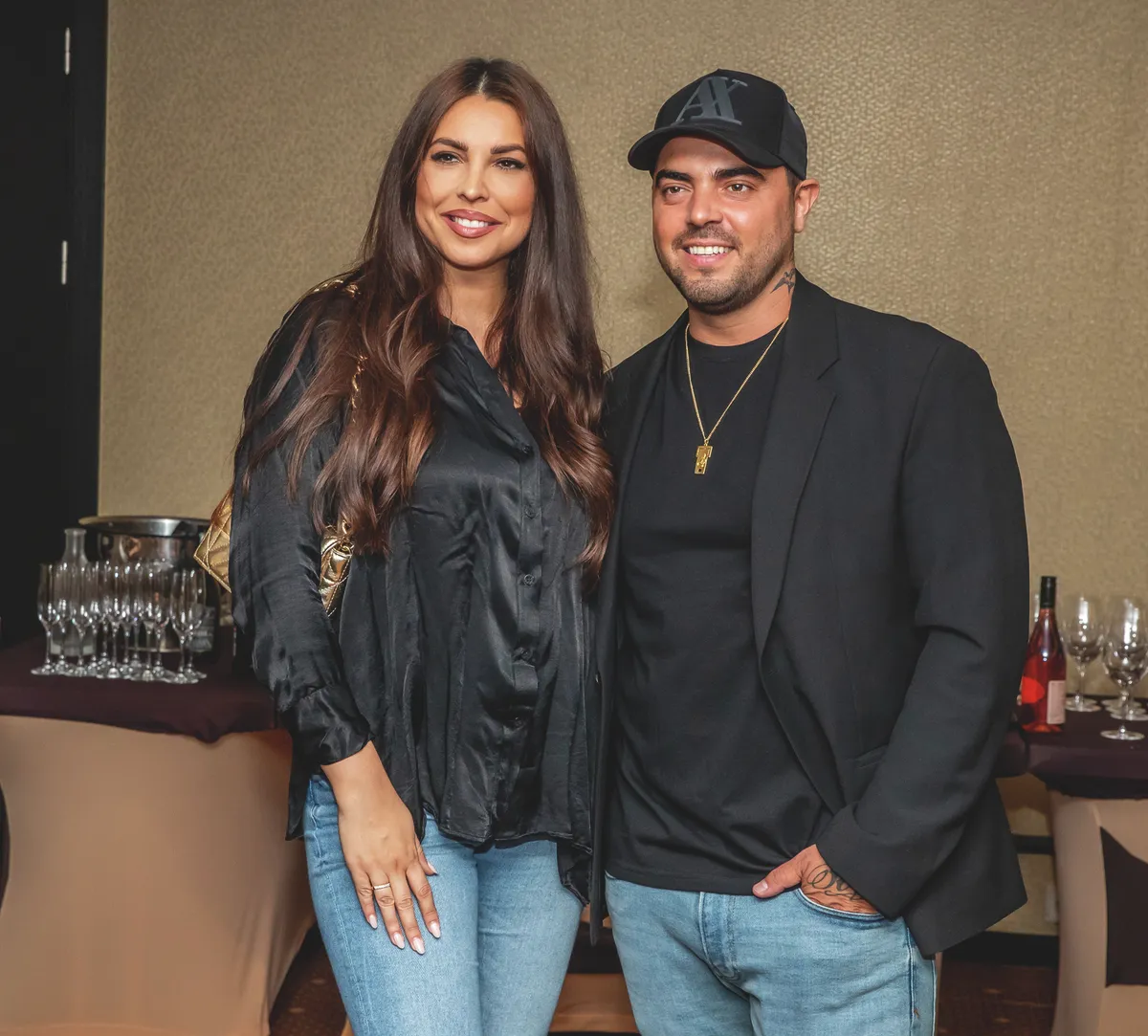 Young G Béci rapper, és felesége, Norina