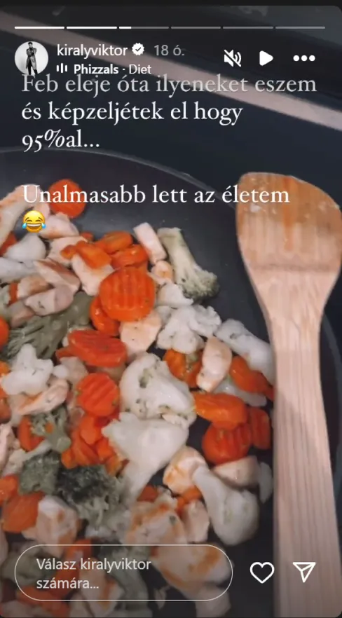 Király Viktor, Instagram-történet.