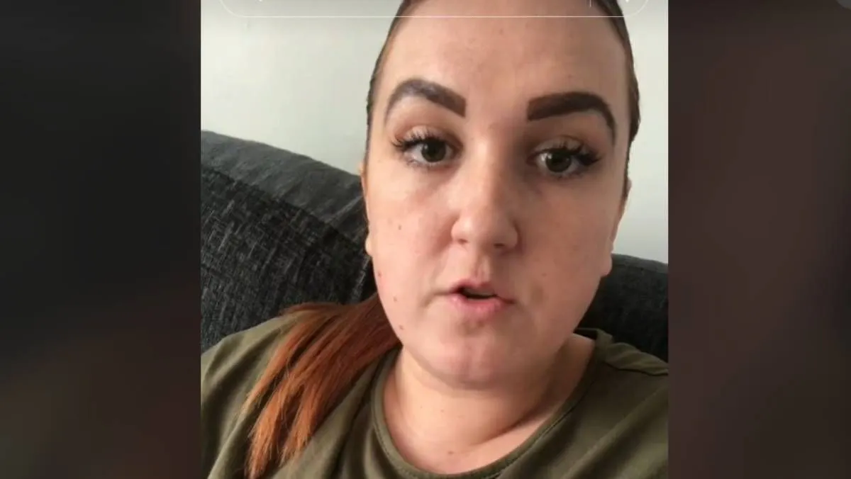 Kelly Kirk, fotó: TikTok videógrab