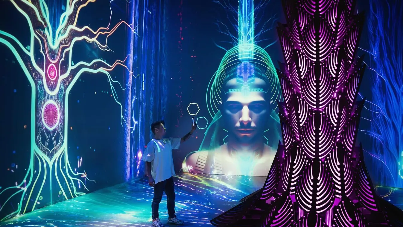 Mesterséges intelligenciáról szóló, látványos kiállítás nyílt a Párisi Udvarban