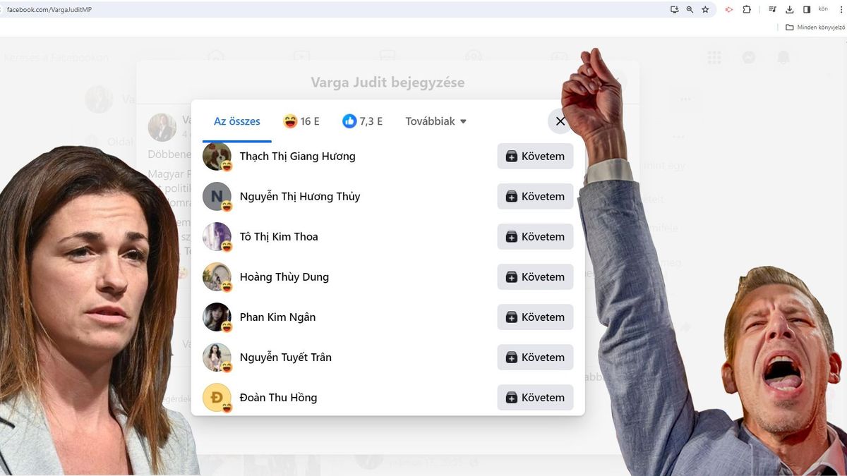 Vietnami kamuprofilokkal próbálja alázni Varga Juditot Magyar Péter