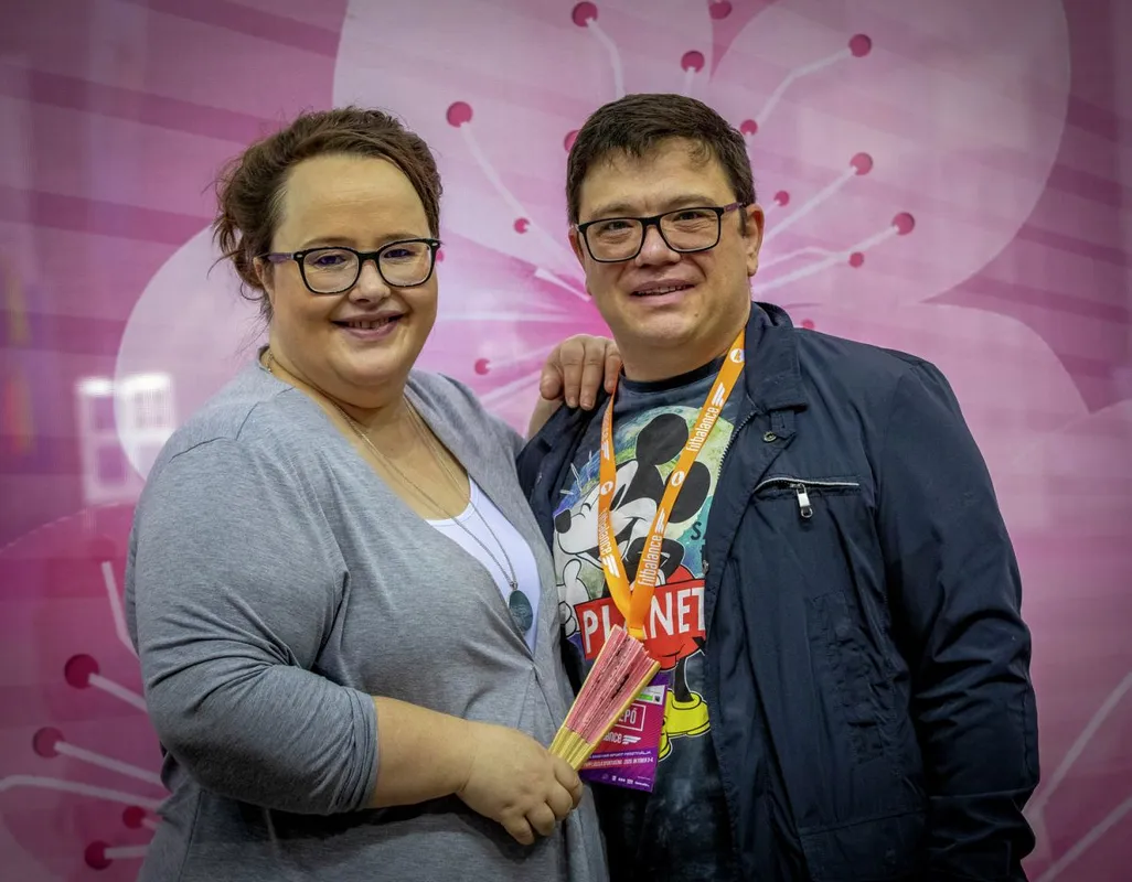 Balázs Andrea és párja