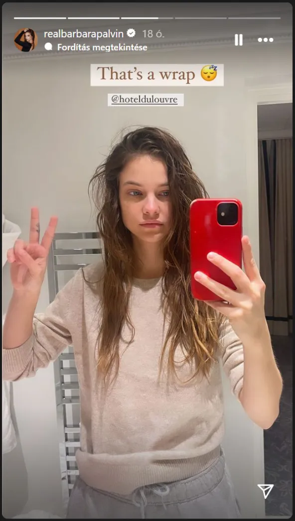 Palvin Barbi szelfi smink nélkül