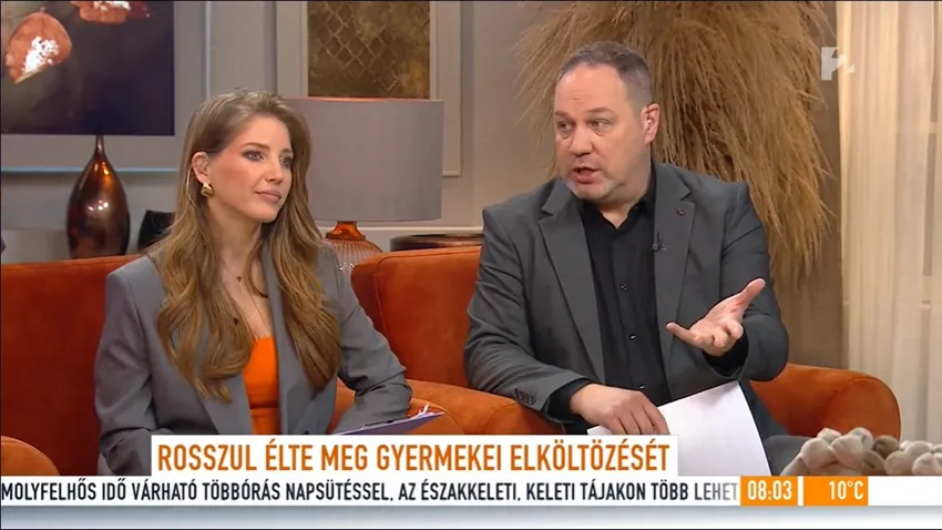 Szabó Zsófi a Mokka műsorvezetőjeként