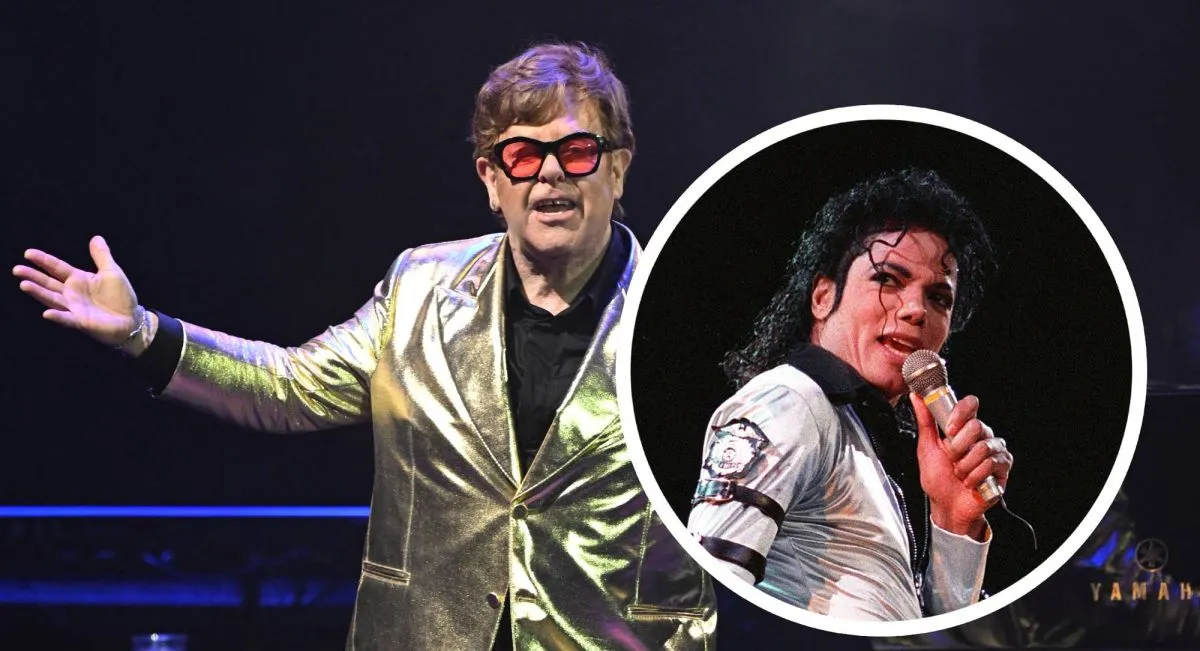 Elton John, Michael Jackson AFP