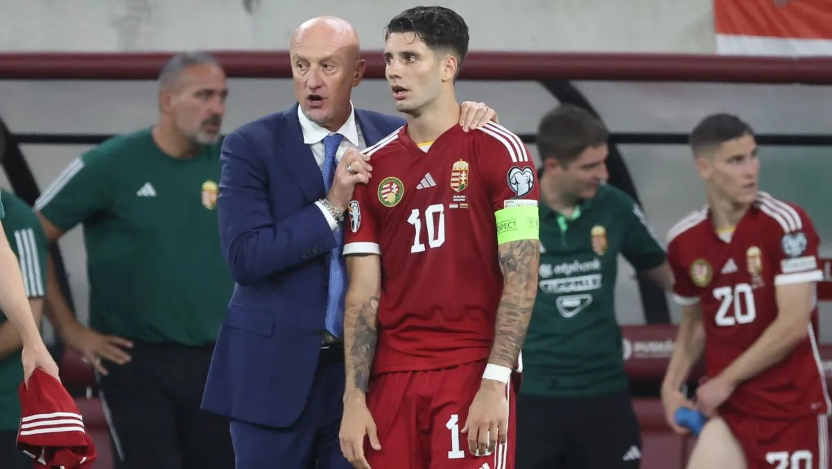 Marco Rossi és Szoboszlai Dominik a magyar válogatott meccsén