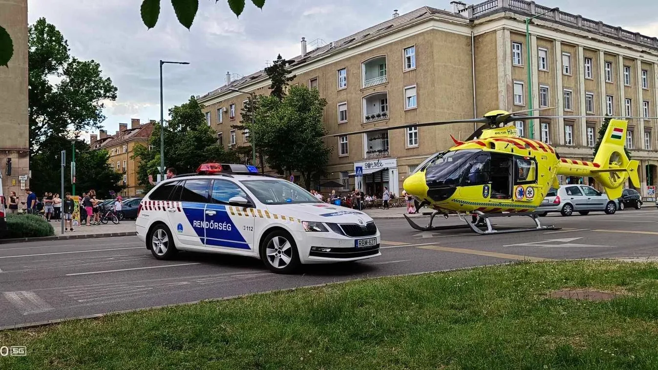 Innen esett ki egy idős férfi Dunaújvárosban, mentőhelikopter érkezett hozzá – Videó
