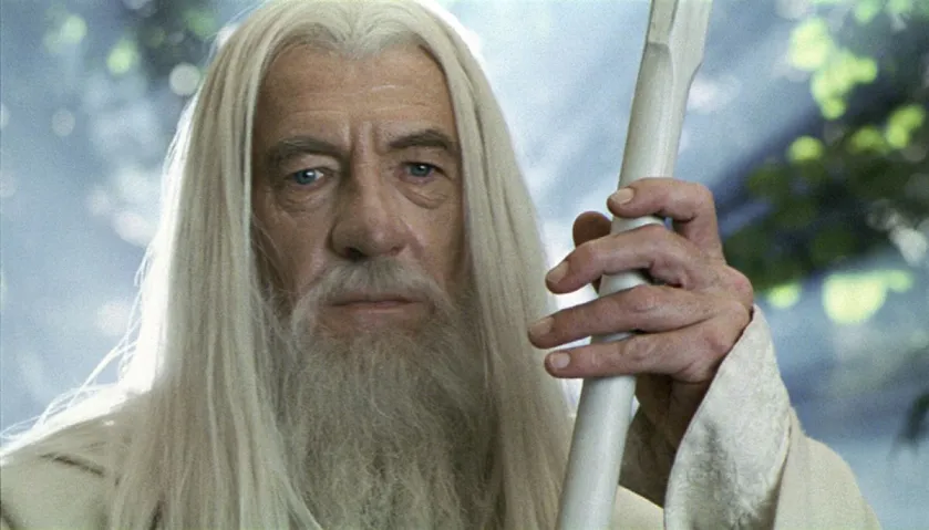 'The Lord of the Rings: The Two Towers' by Peter Jackson, USA/New Zealand/Germany, 2002. A Gyűrűk ura Ian McKellen