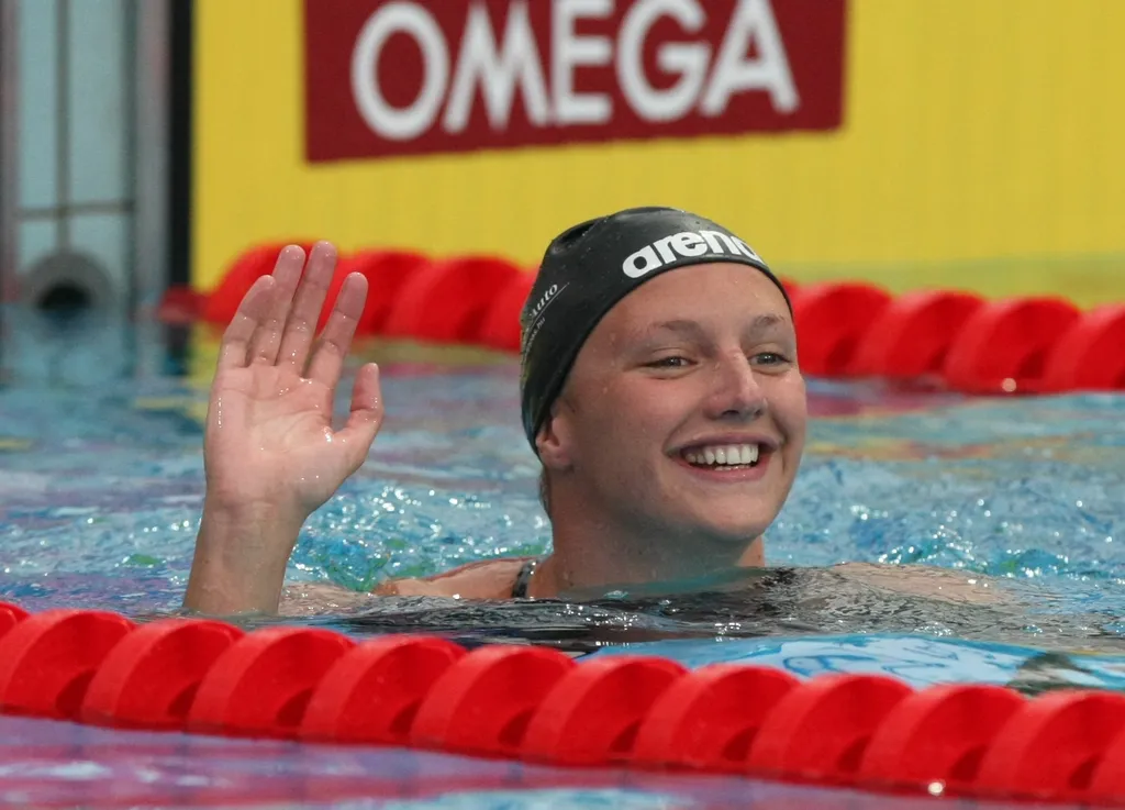 Budapest 20100815 Úszás 2010 EB 30. LEN Úszó Műúszó Szinkronúszó Európa bajnokság nők 200 m pillangó döntő Hosszú Katinka Fotó: Tumbász Hédi Nemzeti Sport