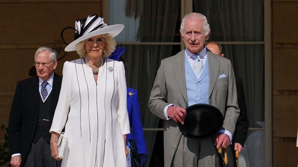 King Charles & Queen Camilla at Buckingham Palace Garden Party in London, UK.