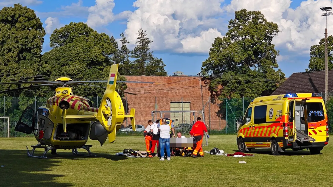  Mentőhelikopter szállt le a Rohonci utcánál: átment a busz a motoroson Kőszegen