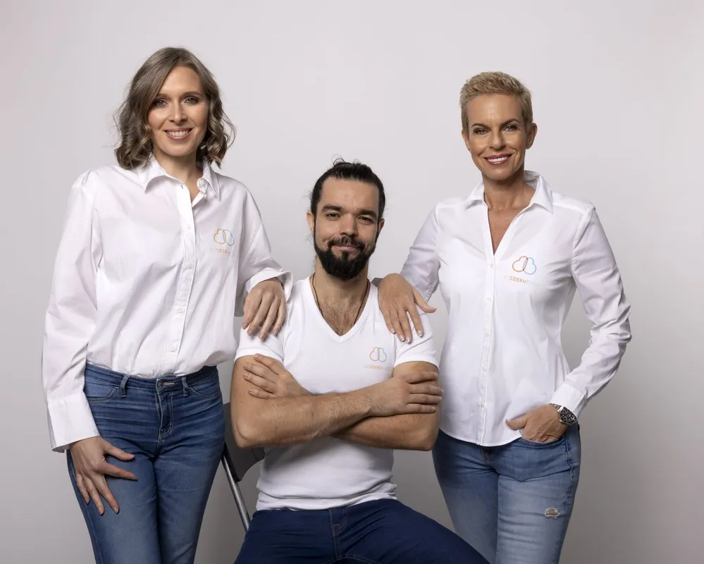 Az Átszervezés Alapítvány tagjaival, Wagner Rózsával, Mezei Gergő Lászlóval