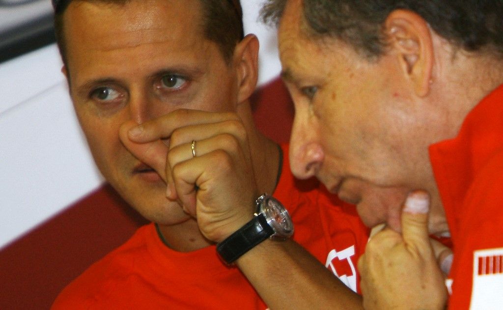 Michael Schumacher (balra) és Jean Todt: munkatársakból jó barátok lettek