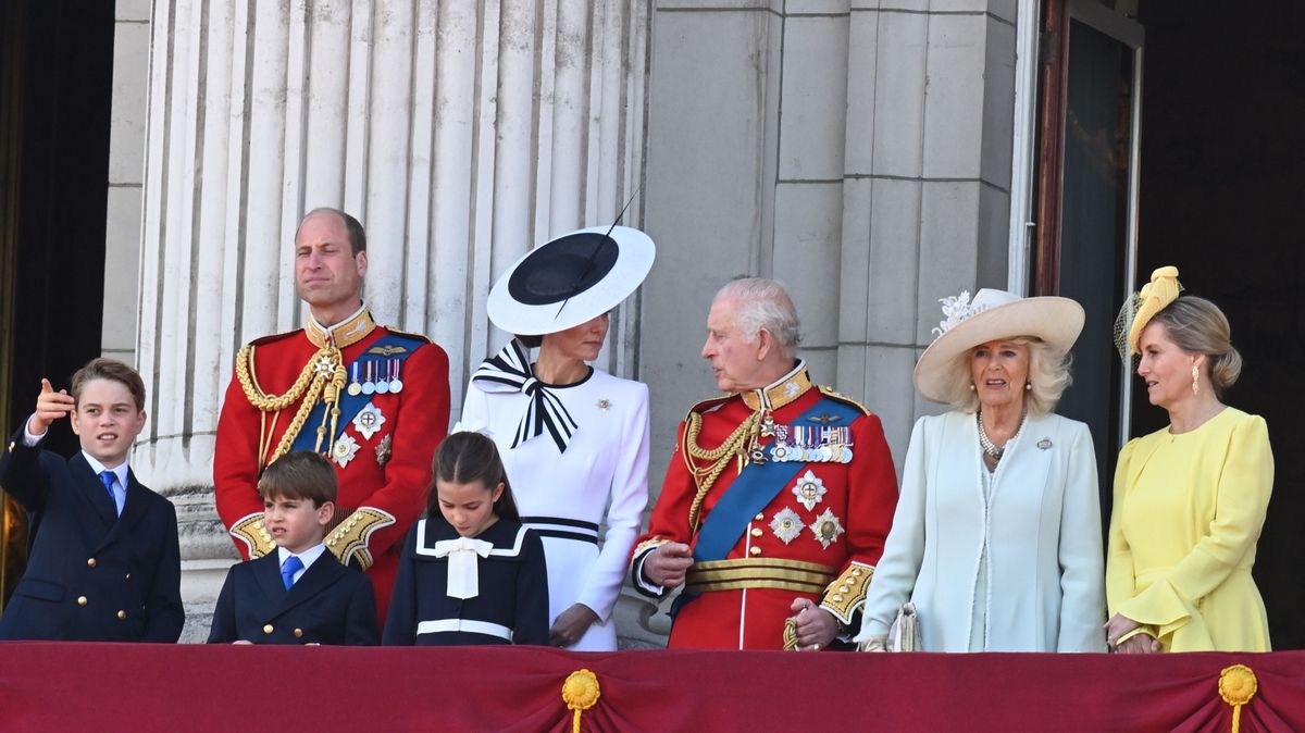 The King, Charles III, and Members of the Royal Family Attend Trooping the Colour