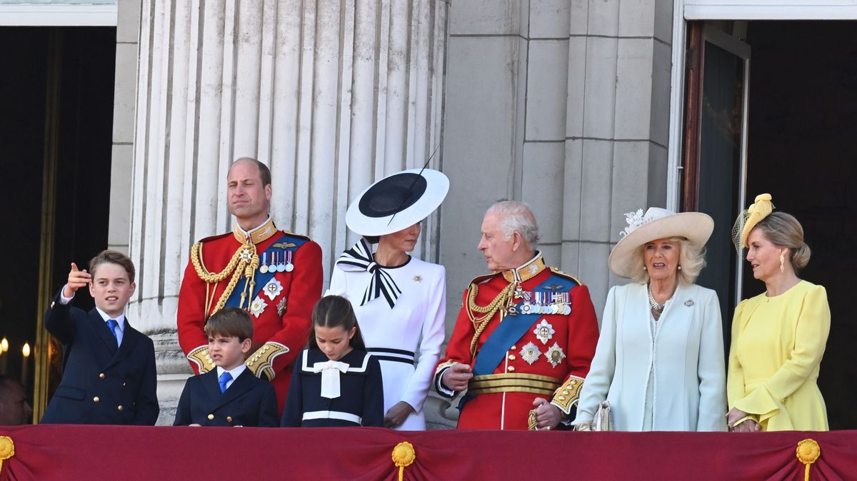 The King, Charles III, and Members of the Royal Family Attend Trooping the Colour