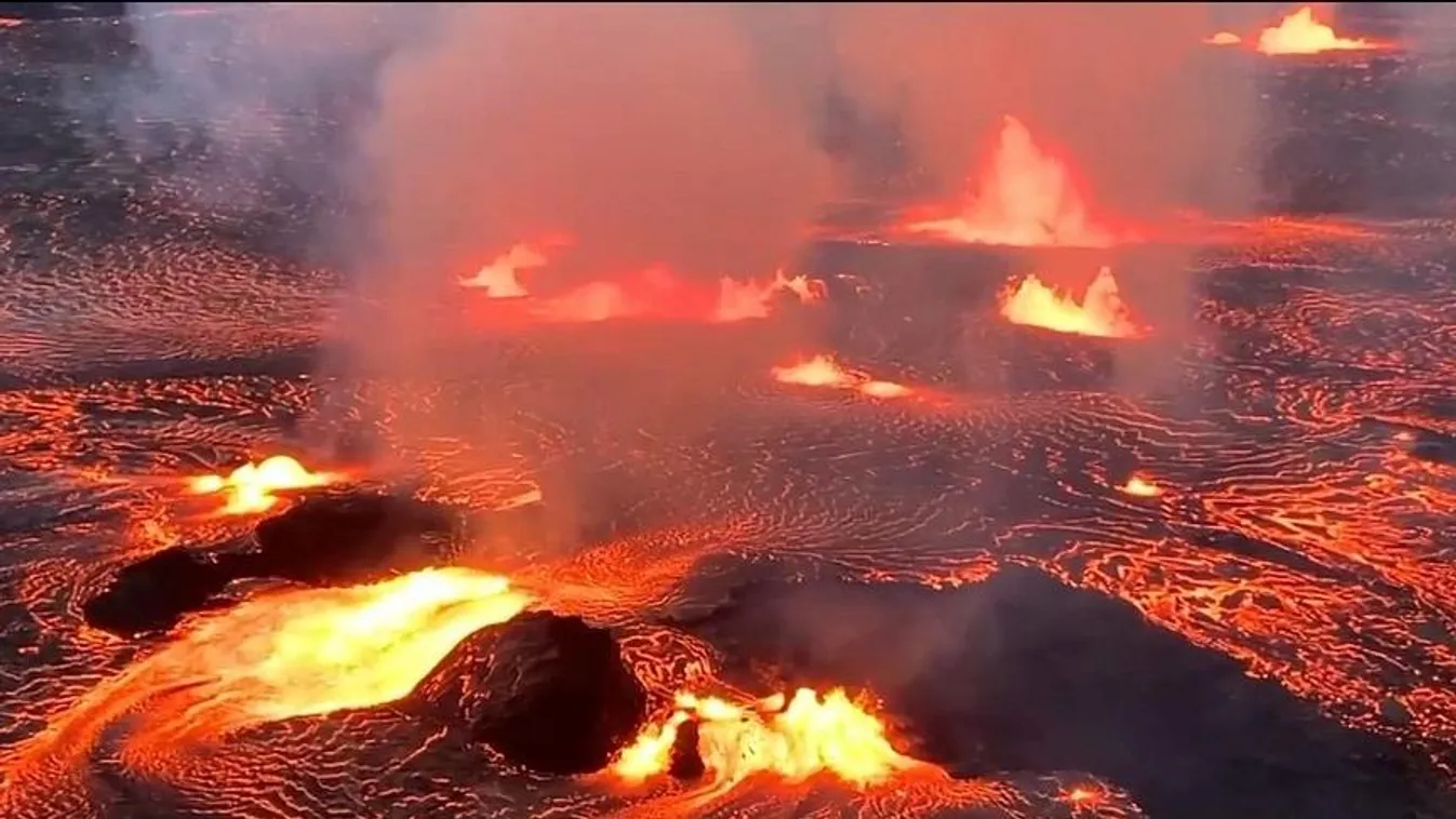 Elképesztő videófelvételek a Hawaiin kitört vulkánról