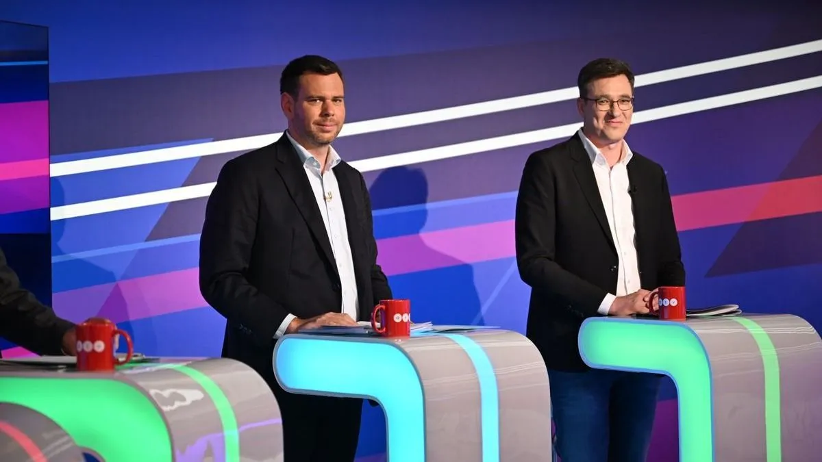 A napokban rendezték meg a főpolgármester-jelölti vitát, ahol összecsapott Karácsony Gergely és Vitézy Dávid Fotó: SOOS BERTALAN  
