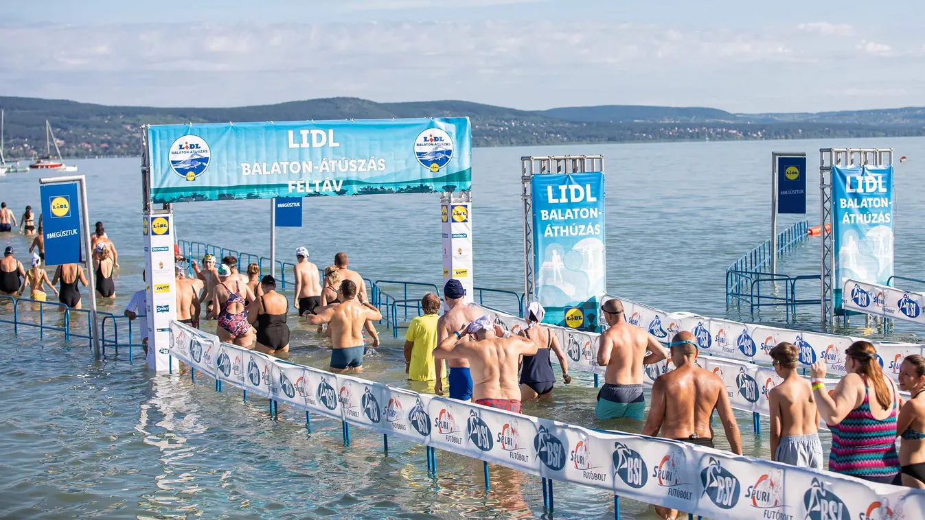IDÉN IS A LIDL BIZTOSÍTJA AZ ENERGIAPÓTLÁST A BALATON-ÁTÚSZÁS RÉSZTVEVŐINEK