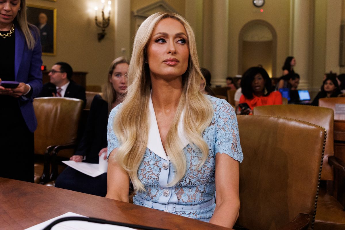 Paris Hilton Speaks before House Ways and Means Committee