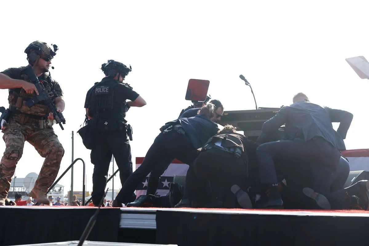 Donald Trump Injured During Shooting At Campaign Rally In Butler, PA