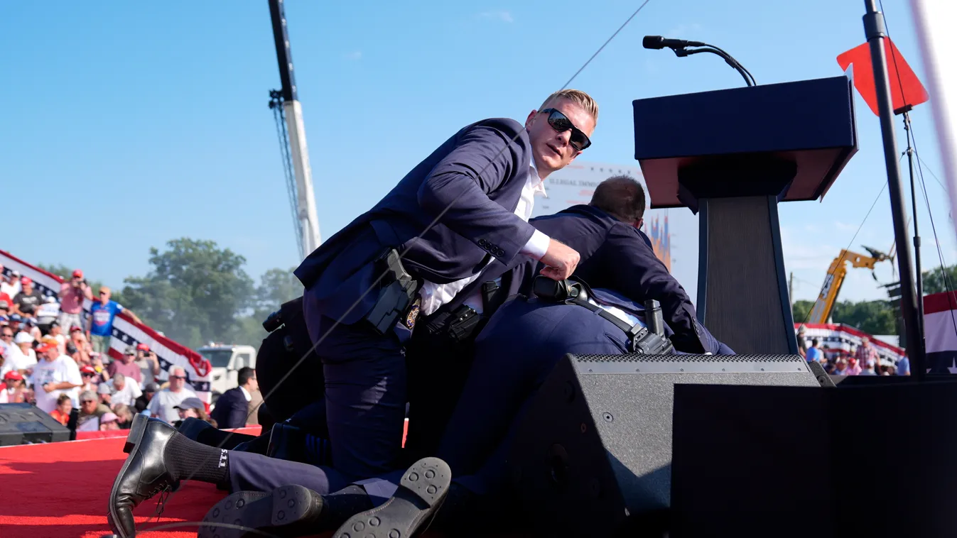 Drámai fotókon a Trump elleni merénylet minden egyes pillanata - galéria