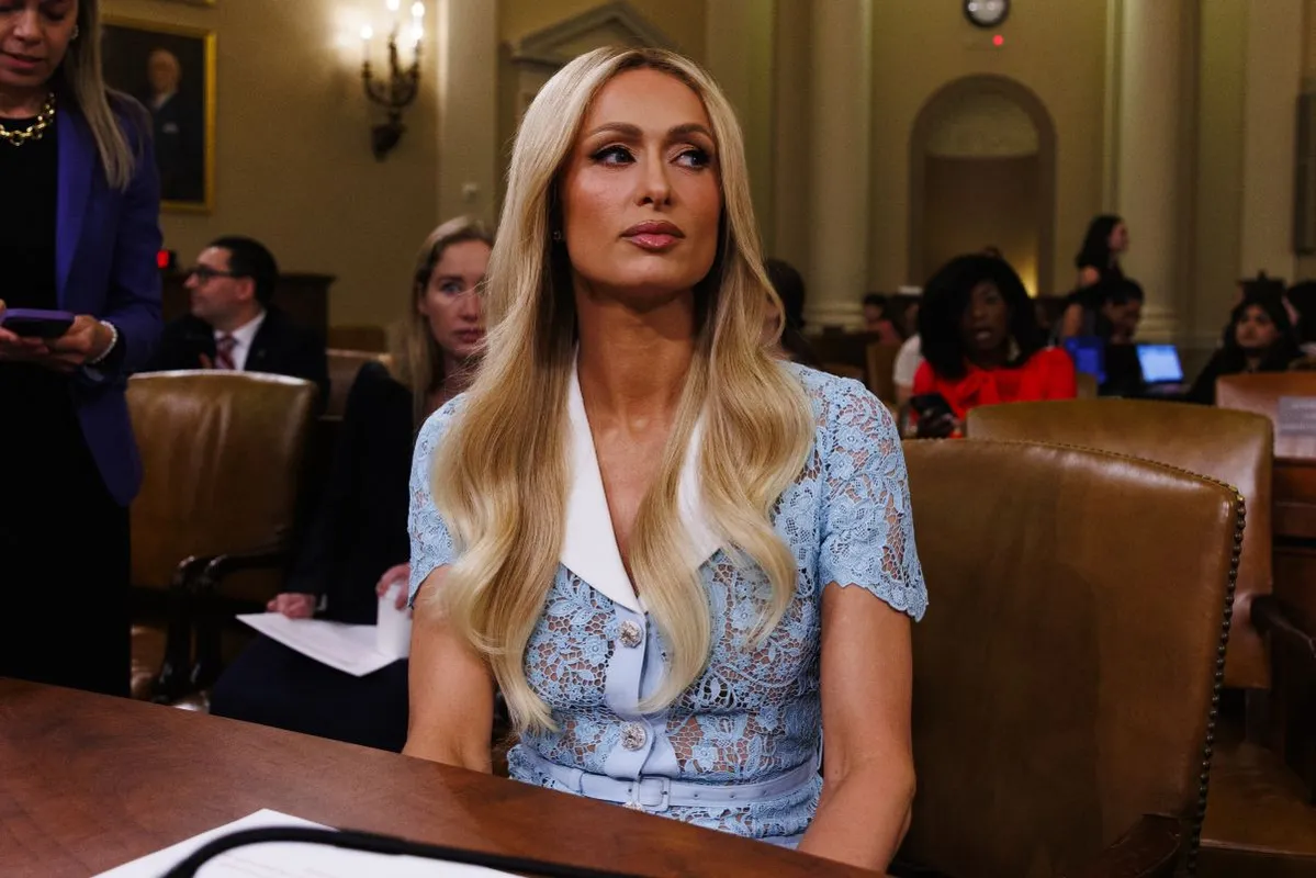 Paris Hilton Speaks before House Ways and Means Committee