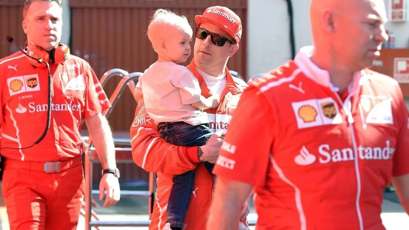 Räikkönen le sem tagadhatná fiát, óriásit alakított – videó