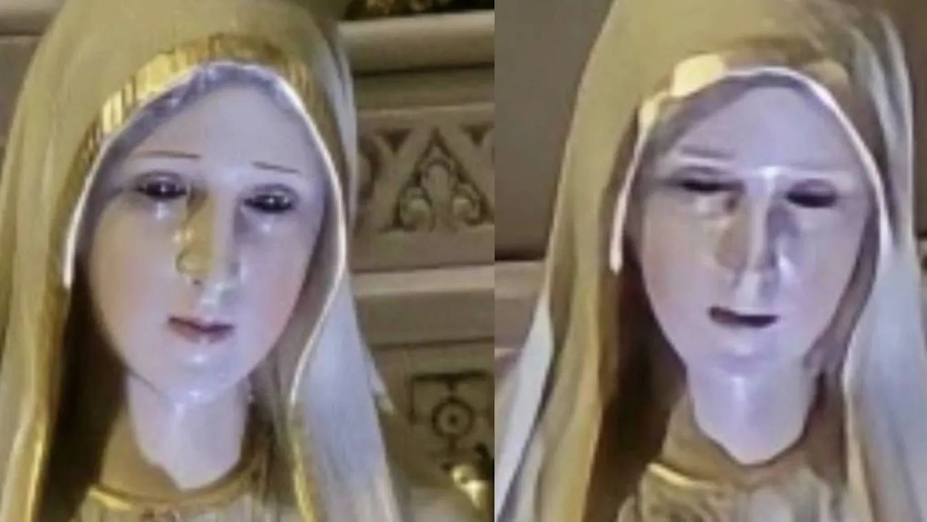 Igazi csoda a templomban: pislogni kezdett a Szűz Mária-szobor