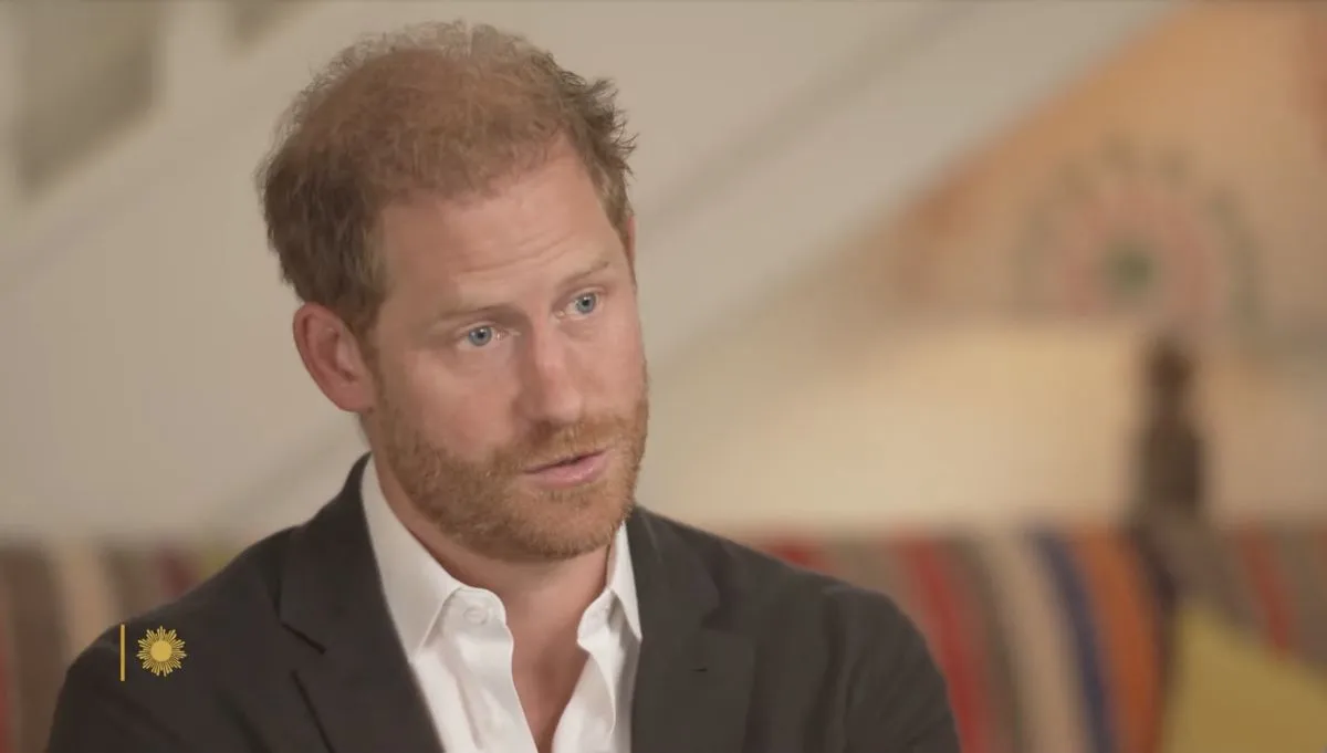 Le prince Harry, duc de Sussex et Meghan Markle, duchesse de Sussex, lors d'une interview pour l'émission CBS News Sunday Morning