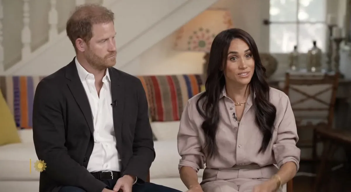 Le prince Harry, duc de Sussex et Meghan Markle, duchesse de Sussex, évoquent leur nouvelle initiative visant à soutenir les familles victimes de harcèlement en ligne dans l'émission "Sunday Morning"