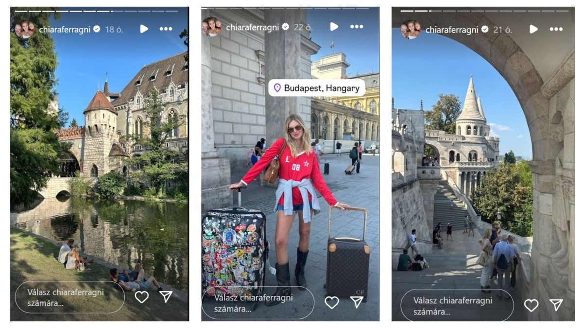 Chiara Ferragni Budapesten