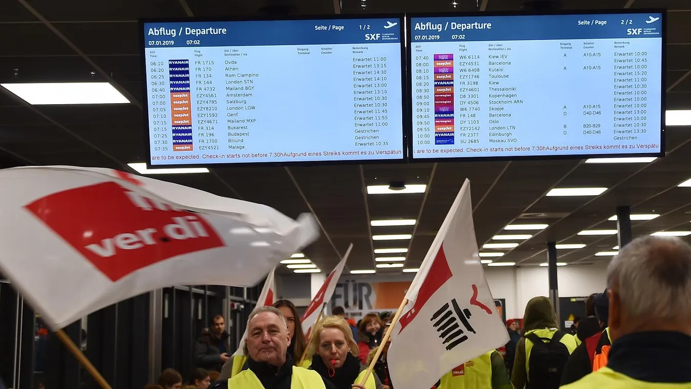 Figyelem! Késnek és törlik a repülőjáratokat, ezeken az európai repülőtereken sztrájkolnak