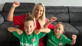 „A gyerekek minden védésének külön örültek" - Mikler Roland családja így szurkolt a sorsdöntő meccsen - Fotó