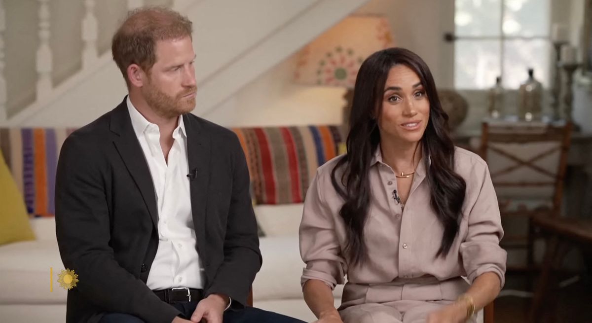 Le prince Harry, duc de Sussex et Meghan Markle, duchesse de Sussex, évoquent leur nouvelle initiative visant à soutenir les familles victimes de harcèlement en ligne dans l'émission "Sunday Morning"