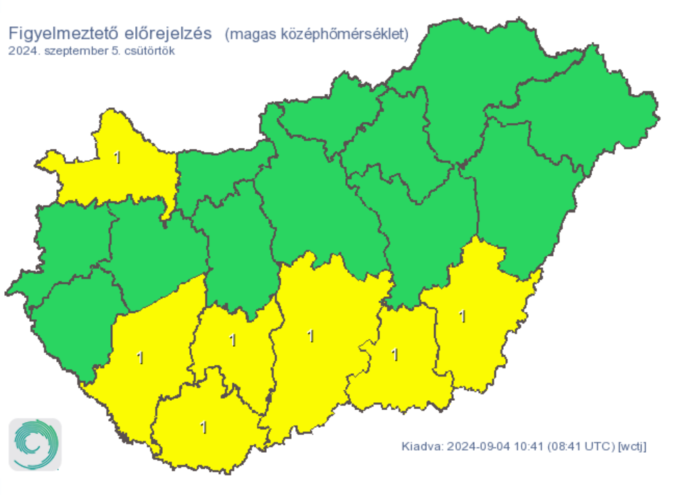 Időjárás előrejelzés hőség kánikula meleg